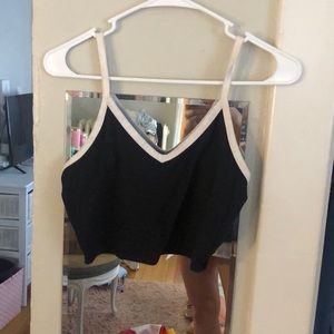 Black and white crop